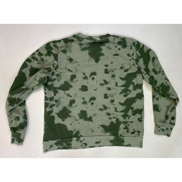 Guns N Roses Graphic Crewneck Sweatshirt Women Small Green Tie Dye Music - Picture 3 of 5